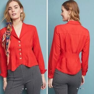 Anthropologie Delia Tailored Blouse